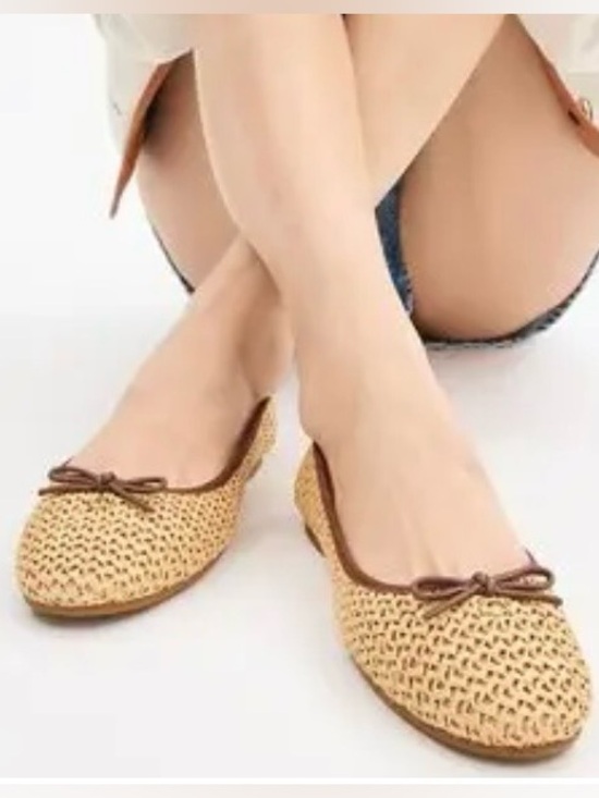 Coach Shoes - ABIGAIL FLAT Raffia Coach Ballet Flats Size 6.5